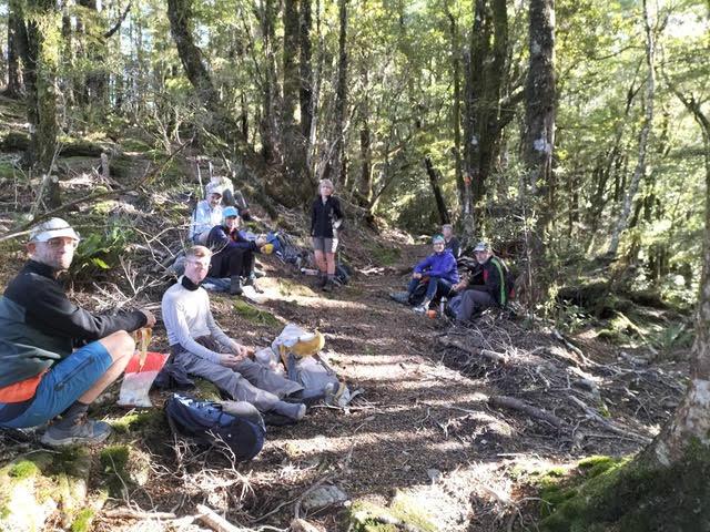 Both Groups meet for lunch on The Saddle