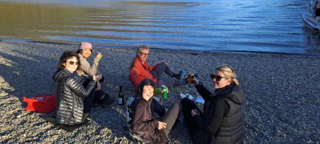 Refreshments at the lakeside